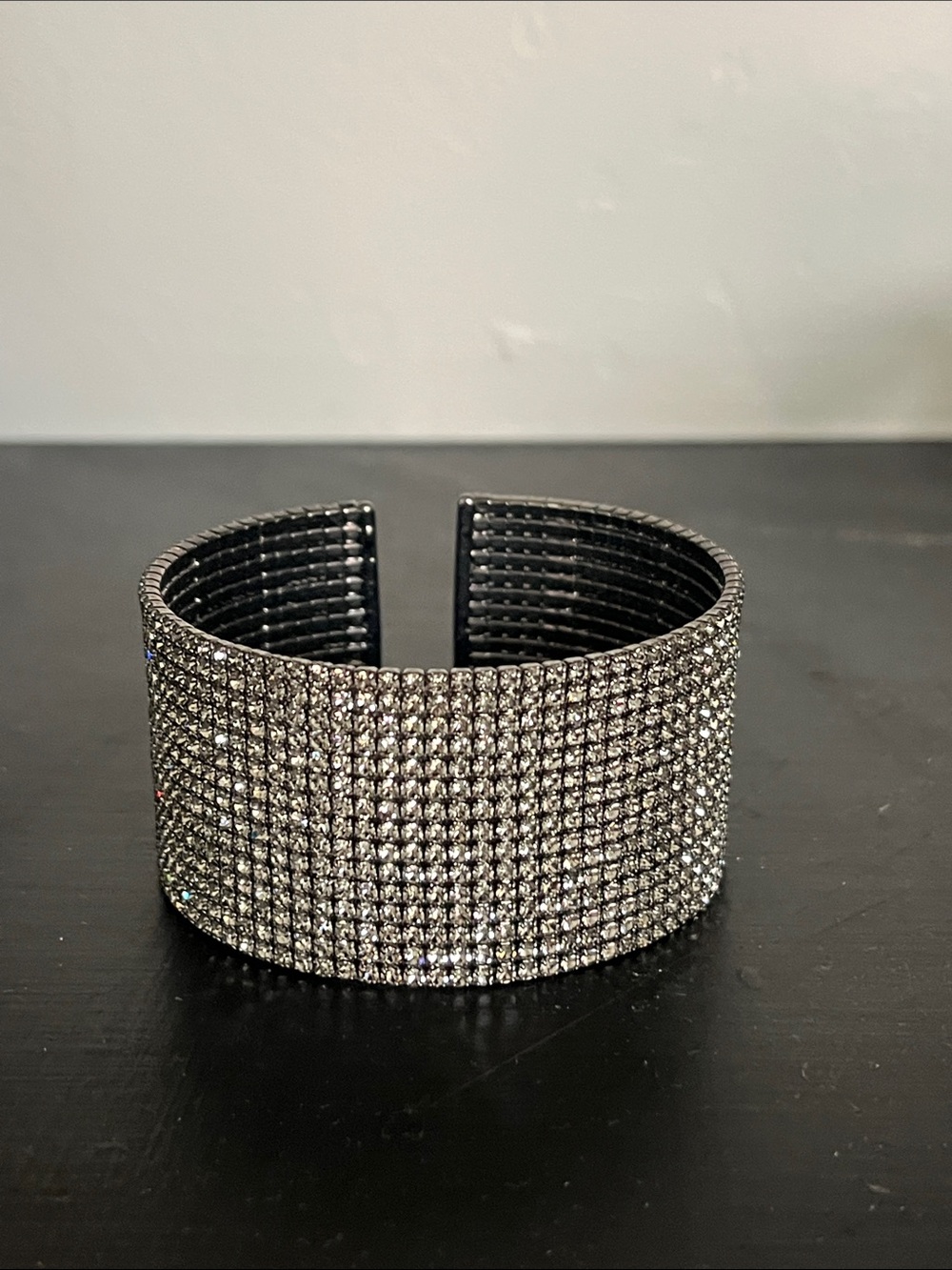 Crystal Pavé Wide Cuff